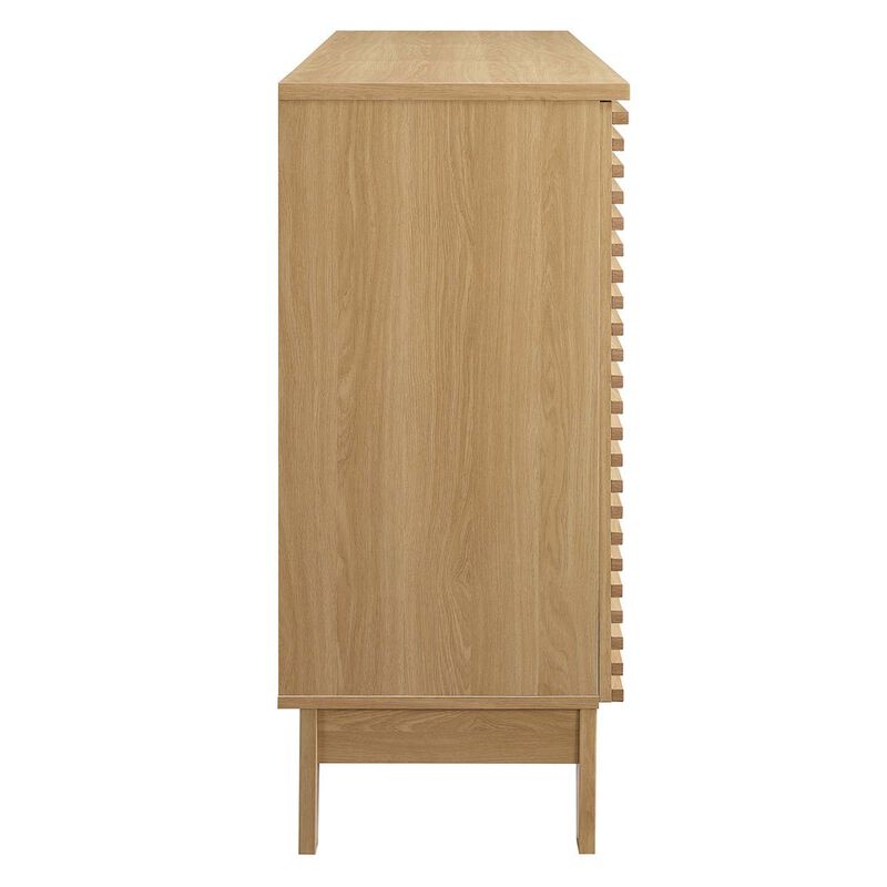 Modway Render Mid-Century Modern Wine Bar Cabinet in Charcoal 17 x 46 x 37 image number 2