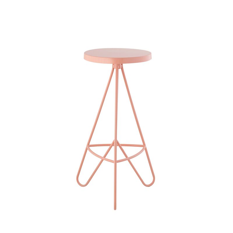 Trinity Modern Industiral Iron Tripod Backless Bar Stool