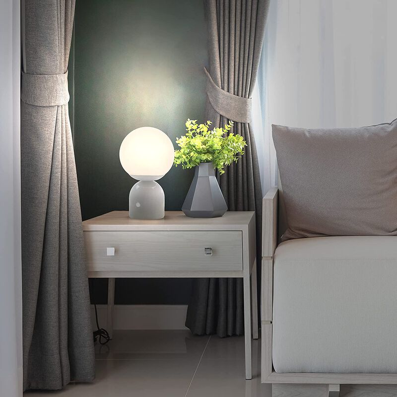 Mila Black Marble LED Table Lamp image number 3