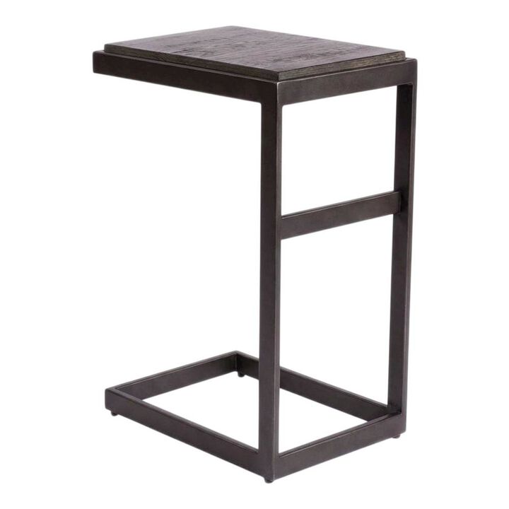 Liberty Furniture Gray Laptop Table with Solid and Manufactured Wood for Contemporary Workspaces