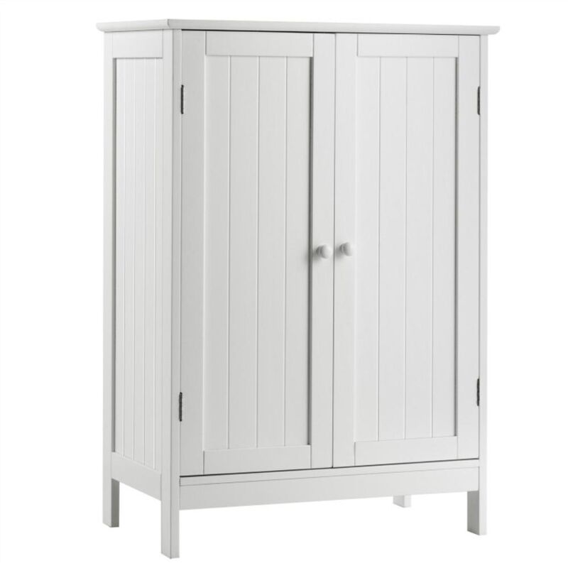 Hivvago 2-Door Freee-Standing Bathroom Cabinet with Shelf