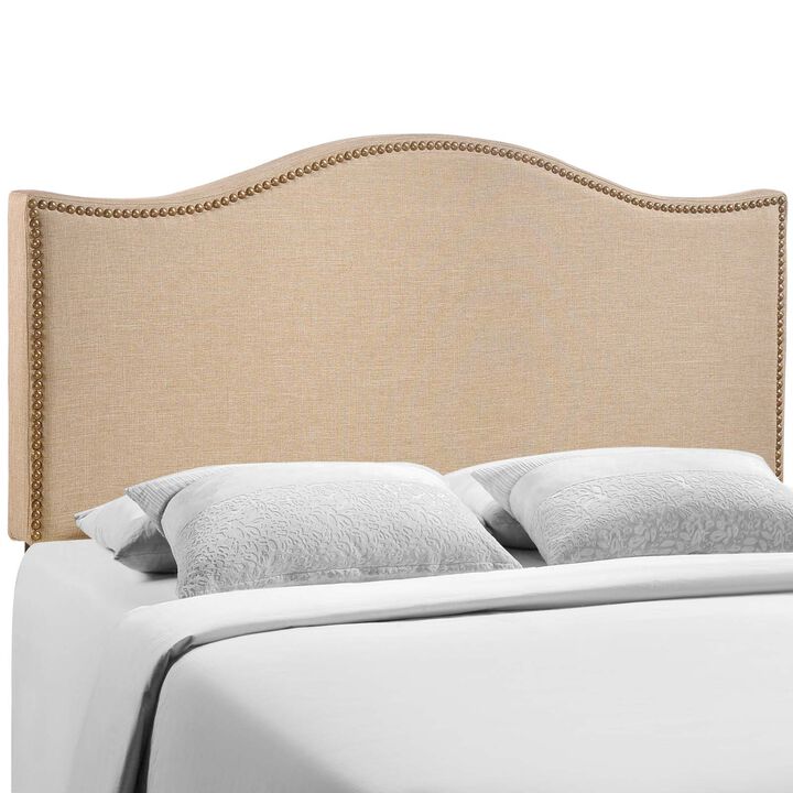 Modway - Curl Queen Nailhead Upholstered Headboard