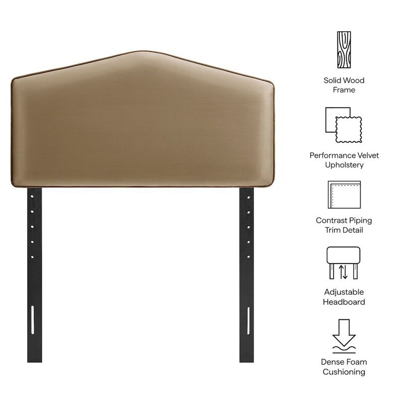 Cosette Performance Velvet Twin Size Headboard image number 2
