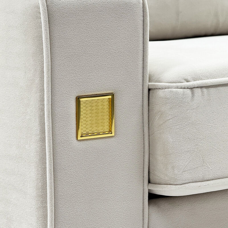 Stapak Velvet Sofa image number 6