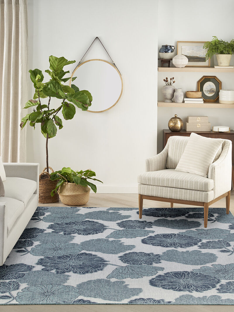 Garden Oasis GOA04 Blue 9' x 12' Rug