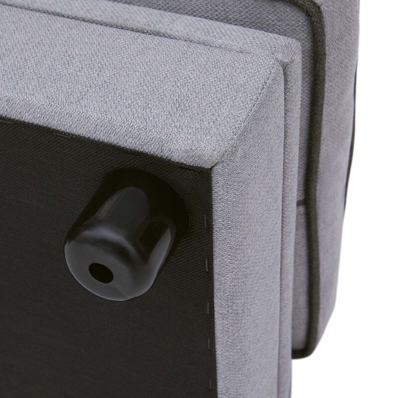 Ivan Chaise Lounge with Storage for Cats and Small Dogs, Light Gray image number 4
