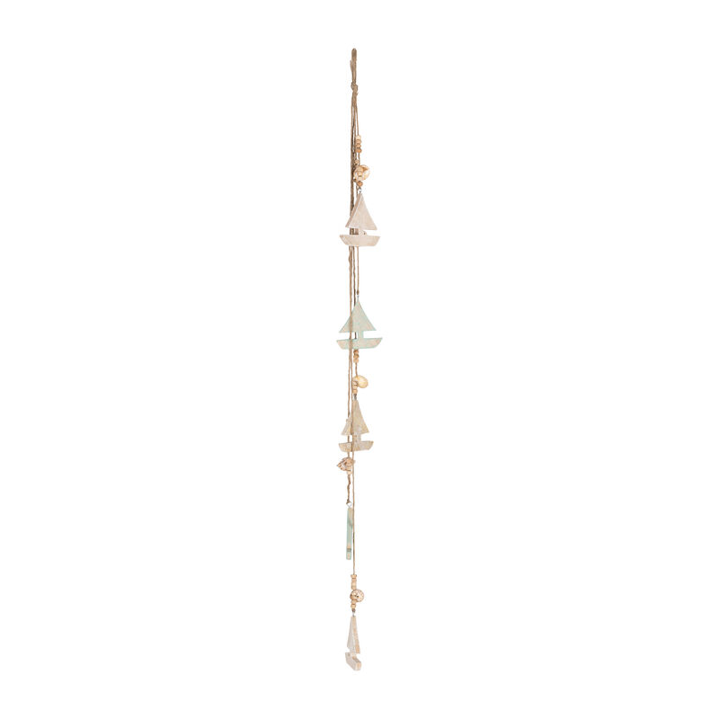 Wood 40"H Hanging Sailboat image number 0