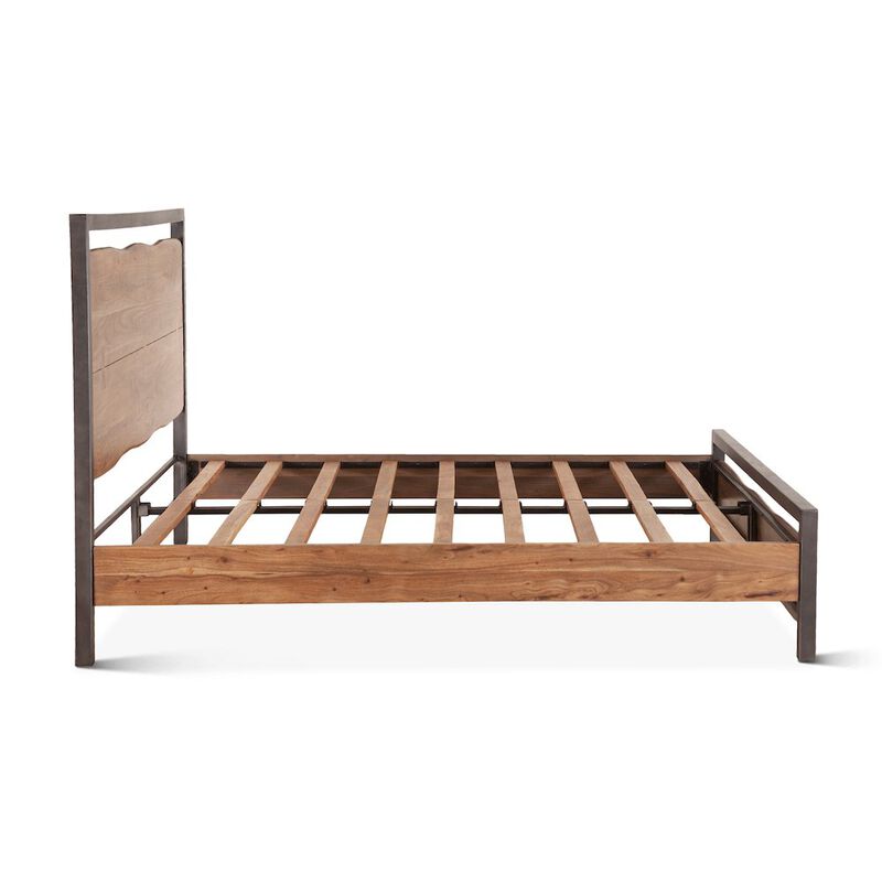 World Interiors Glenwood Queen Bed in Smoked Acacia