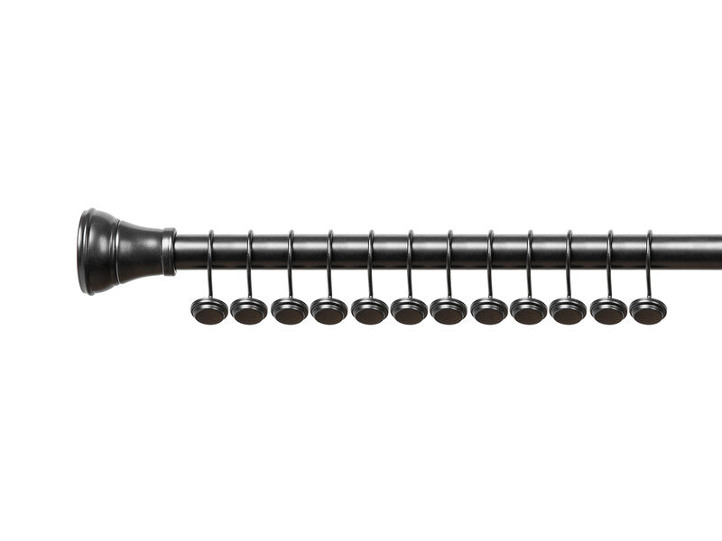 Metal Shower Curtain Hooks, Set of 12 image number 3