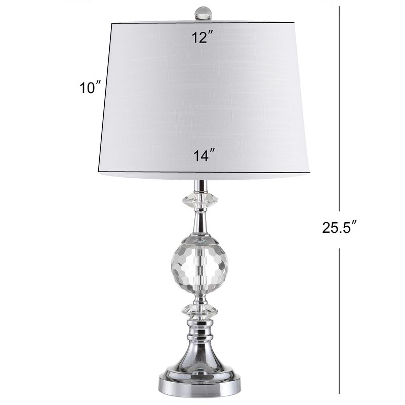 Channing LED Crystal/Metal Table Lamp