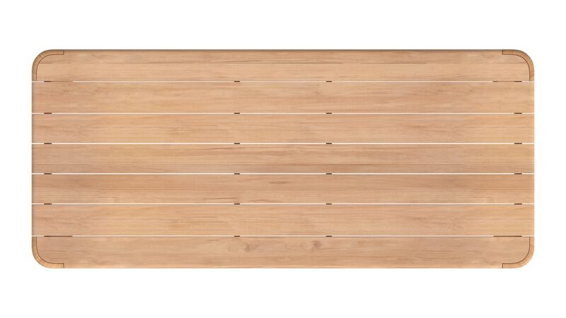 Natural Teak 96" Dining Table