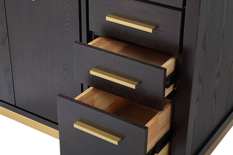 42 Inch Tennant Brand Modern Style Beatrice Bathroom Sink Vanity Wenge Finish image number 4
