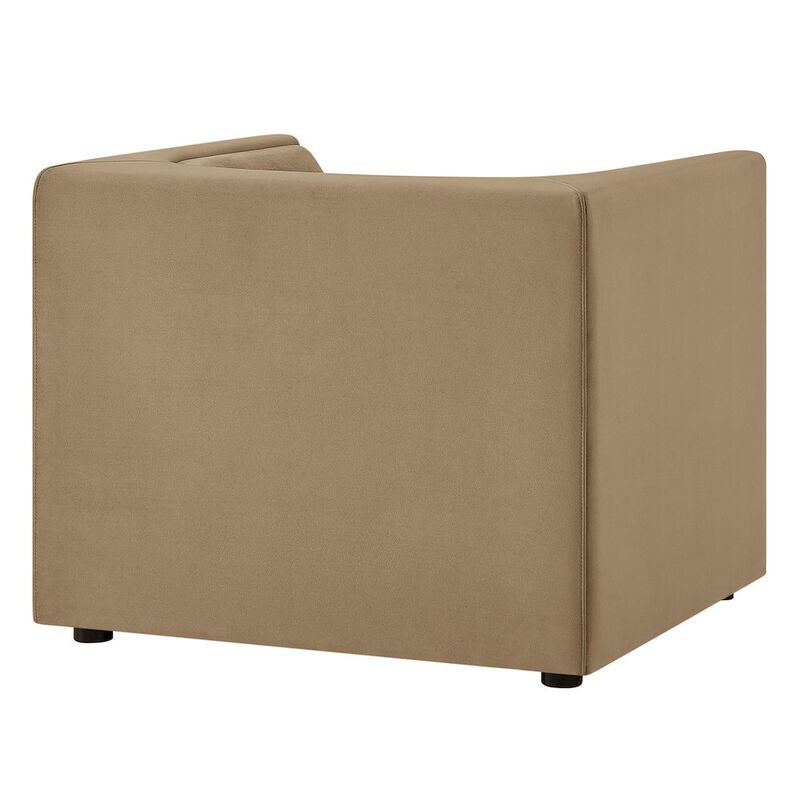 Hilda Curved Back Performance Velvet Armchair image number 4