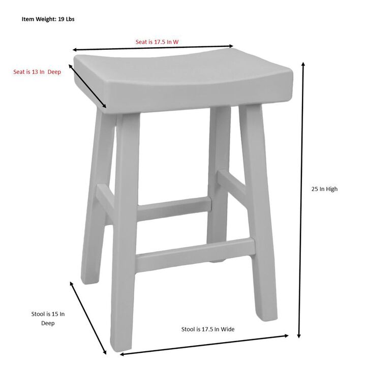Carolina Living Colborn 25 Counter Stool - Antique White