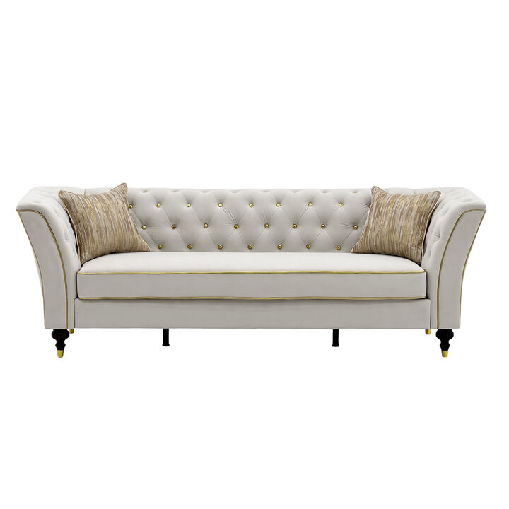 Pruvaf Large 89.5" 3 Person Couch