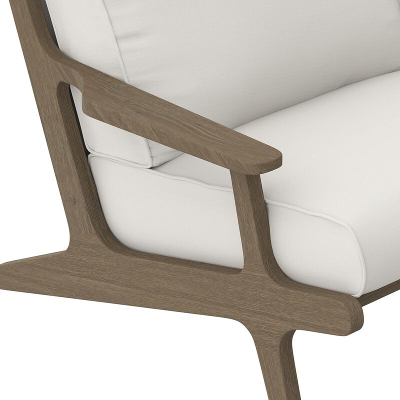 Modway Saratoga Outdoor Patio Teak Wood Armchair image number 8