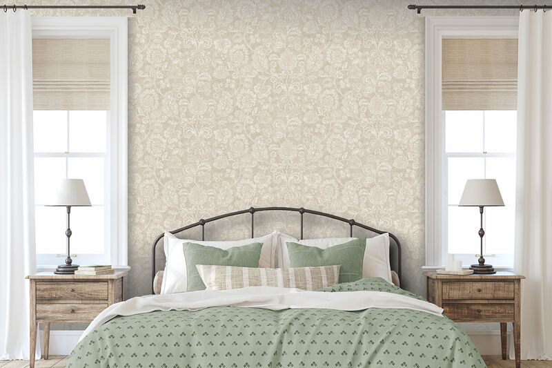 Verity Neutral Jacobean Trail Wallpaper image number 1