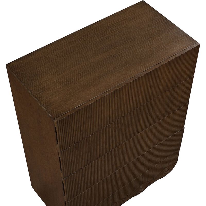 Meridian Furniture Scallop Brown Chest