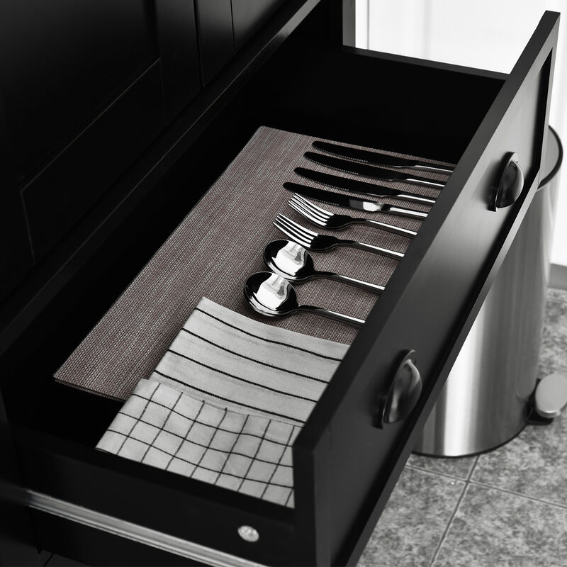 Hivvago Kitchen Storage Cabinet with Doors for Food Pantry image number 7