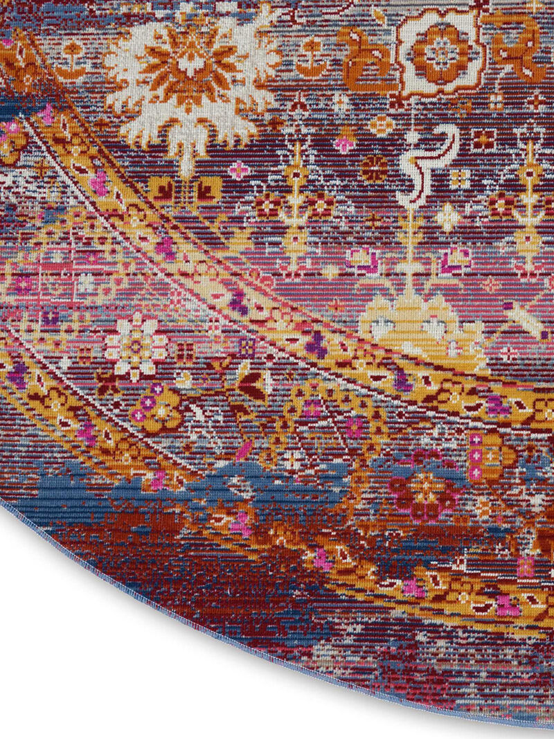 Vintage Kashan VKA03 Red/Multicolor 4'6" x 6'6" Rug