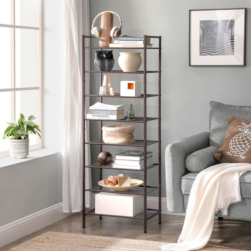 8-Tier Tall Shoe Storage Organizer for Vertical Space Efficiency and Easy Access