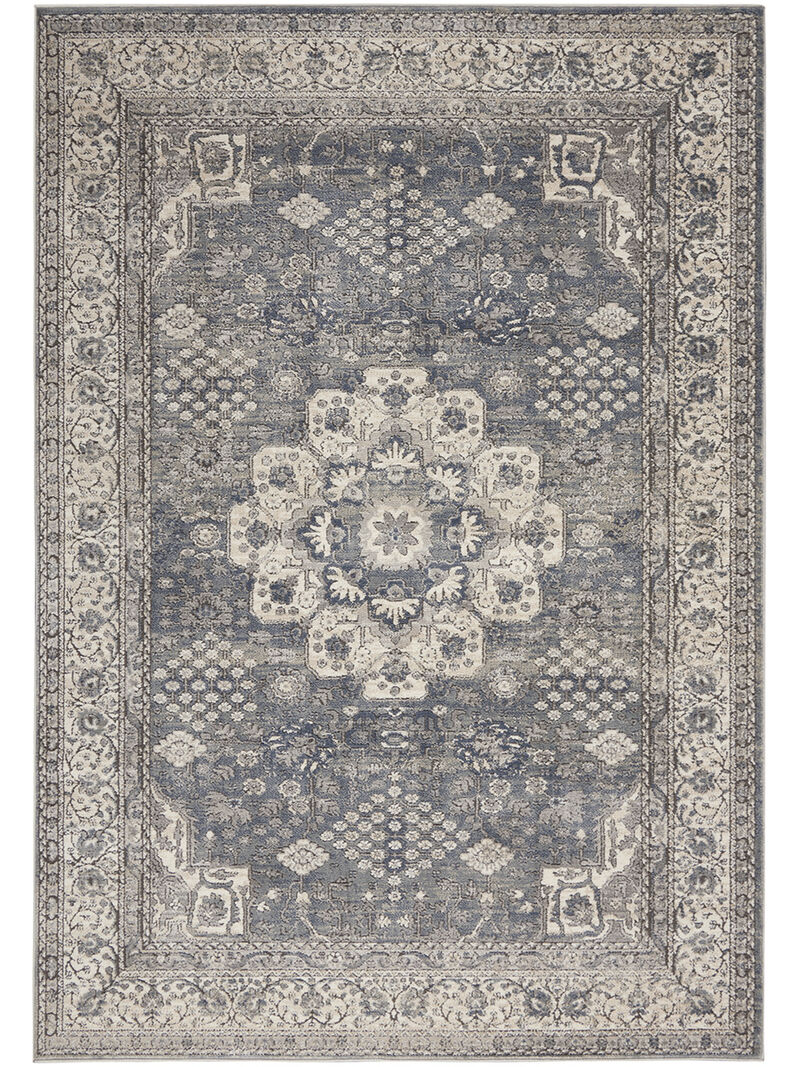 Quarry QUA07 Gray/Ivory 5'3" x 7'3" Rug image number 0