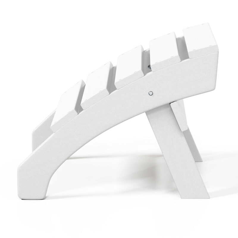 WestinTrends Outdoor Patio HDPE Adirondack Ottoman Footrest