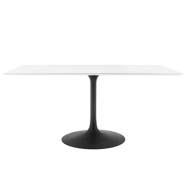 Modway - Lippa 60" Rectangle Dining Table Black White