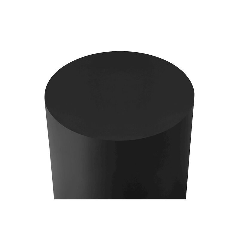 Pangea Home Spencer Round Side Table Black
