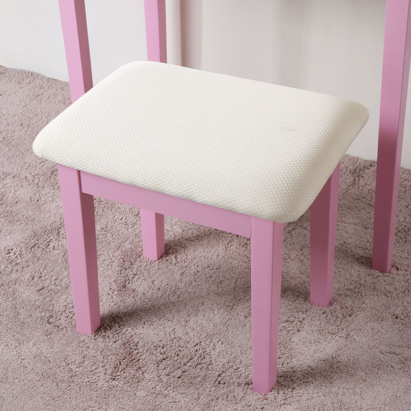 Kippef Makeup Vanity Table and Stool Set image number 4