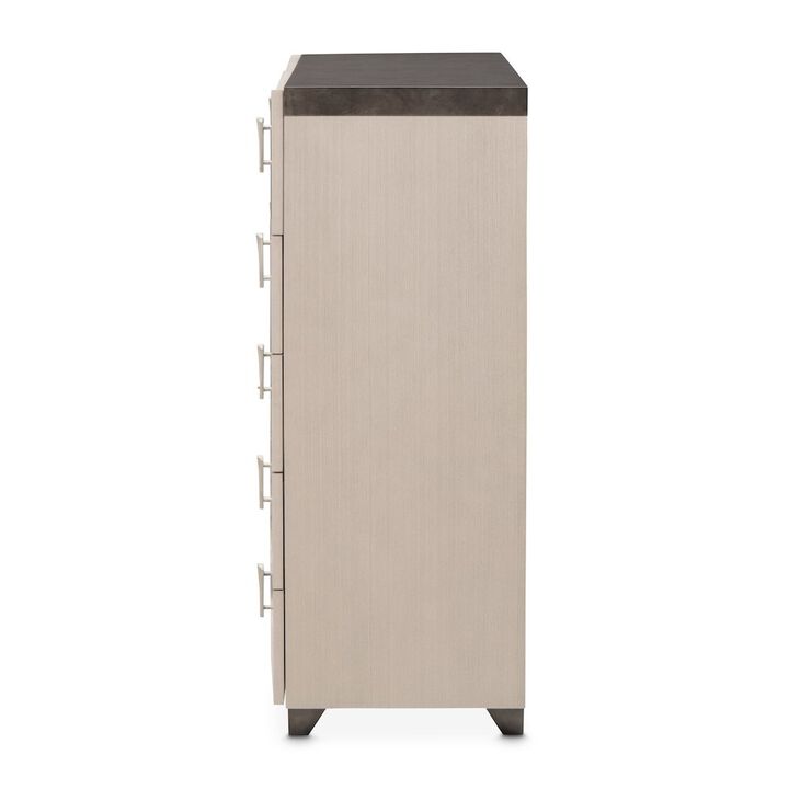 Michael Amini Fantosini 10-Drawer Mule Chest - Silver Mist