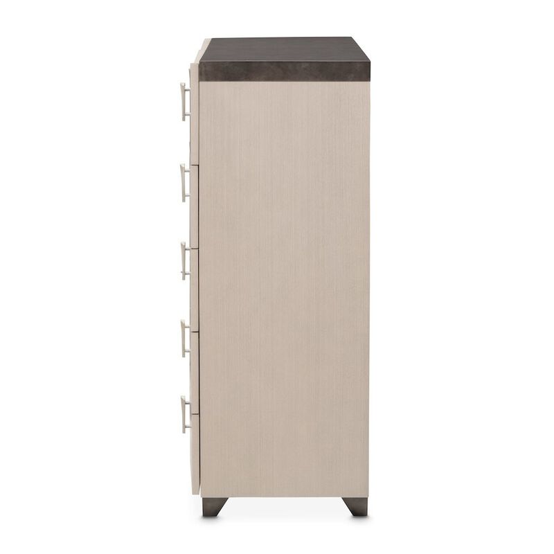 Michael Amini Fantosini 10-Drawer Mule Chest - Silver Mist