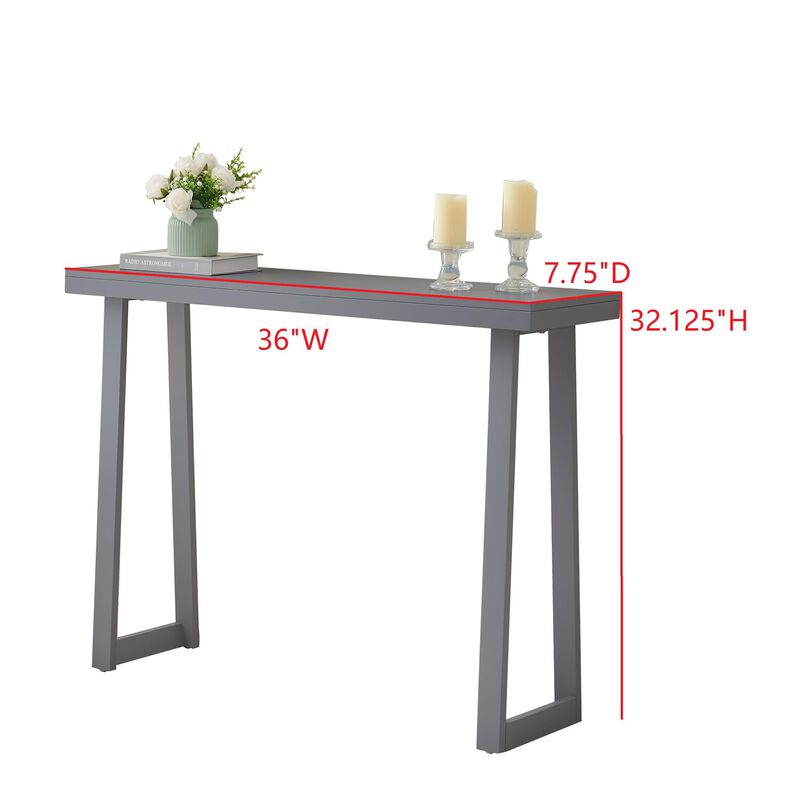 Kings Brand Furniture Claude Narrow Console Table Perfect for Sofa Table, Entryway Table