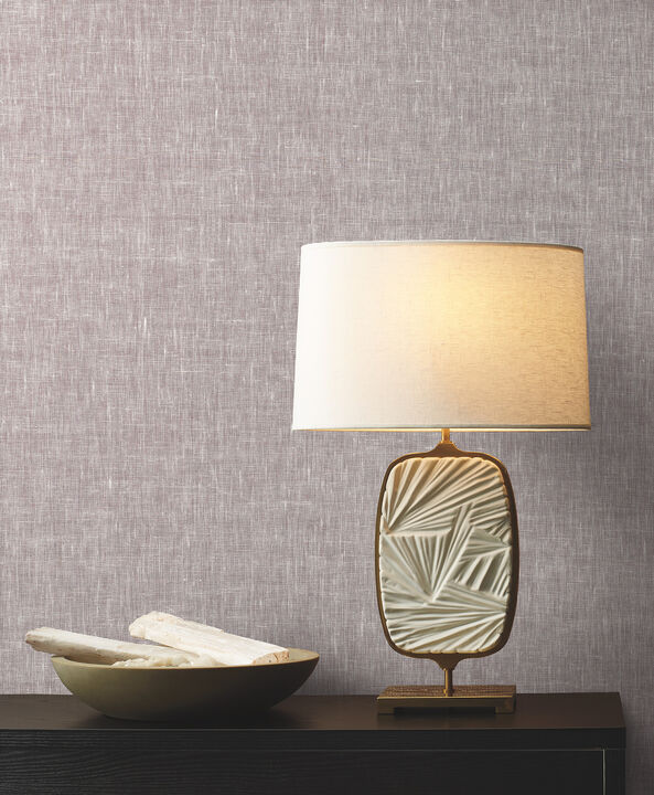 Sheer Linen Purple Wallpaper
