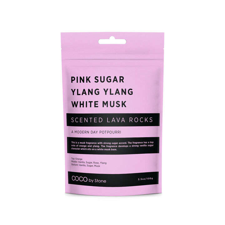 Scented Lava Rocks - Pink Sugar, Ylang Ylang, White Musk