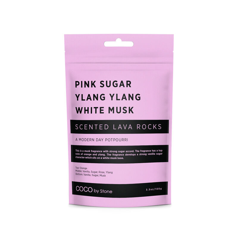 Scented Lava Rocks - Pink Sugar, Ylang Ylang, White Musk