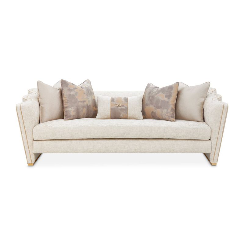 Michael Amini La Terrazza Sofa - Cappuccino/Light Champagne