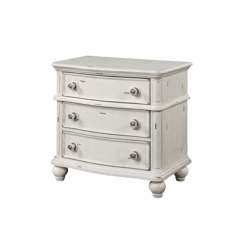 Jaqueline NIGHTSTAND Antique White Finish BD01434 image number 1