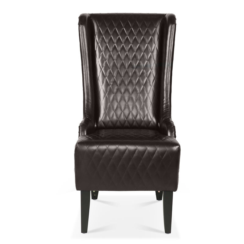 Montzi  Faux Leather Accent Chair image number 0