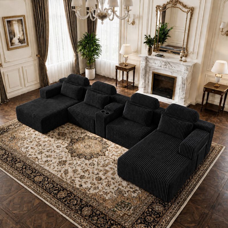 Kupkex U-Shaped Sectional Sofa image number 2
