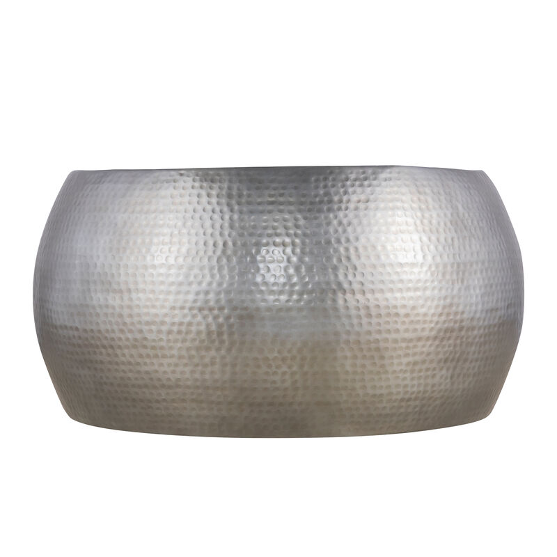 Jorevyn Gold Hammered Coffee Table image number 7