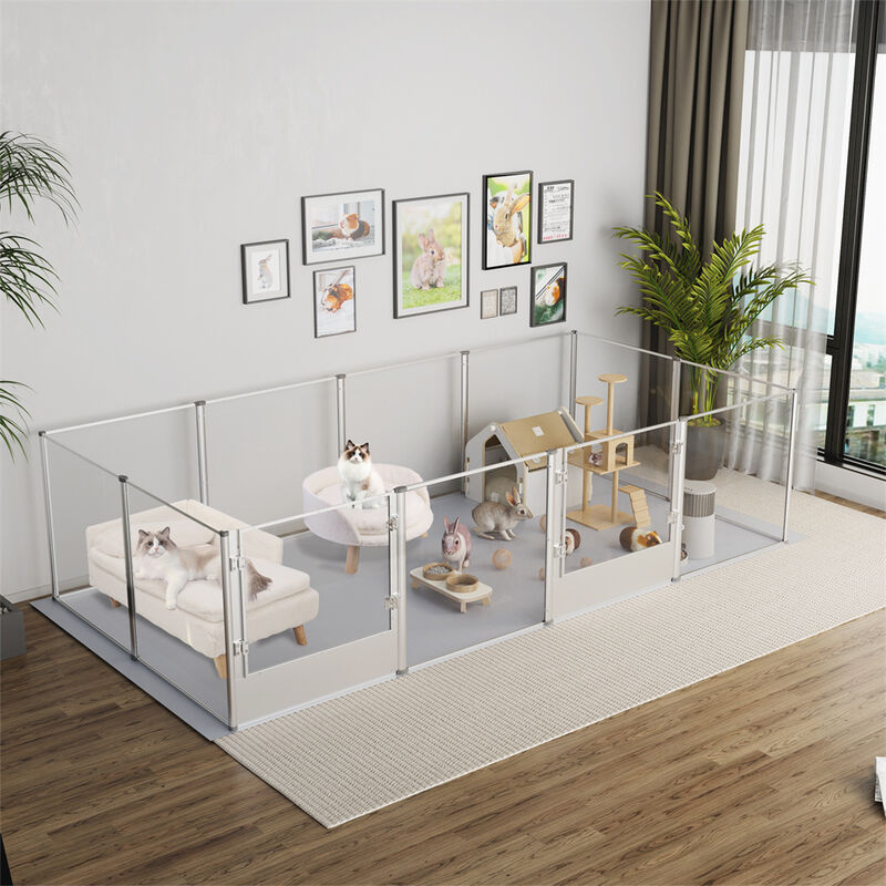 Pet Sofa Bed Raised Cat Chair Small Dog Couch Bed Removable Cushion Sleep House image number 6