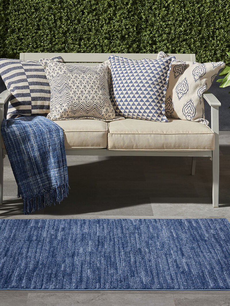 Nourison Essentials NRE01 Navy/Blue 3' x 5' Rug