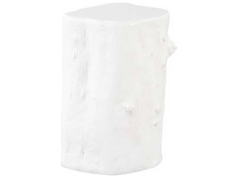 Log Small White Stool image number 3