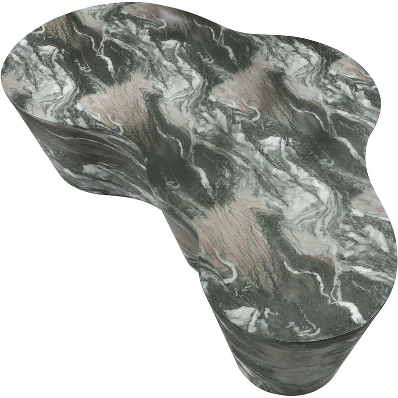 Meridian Furniture Monza Green Marble Finish Concrete Coffee Table