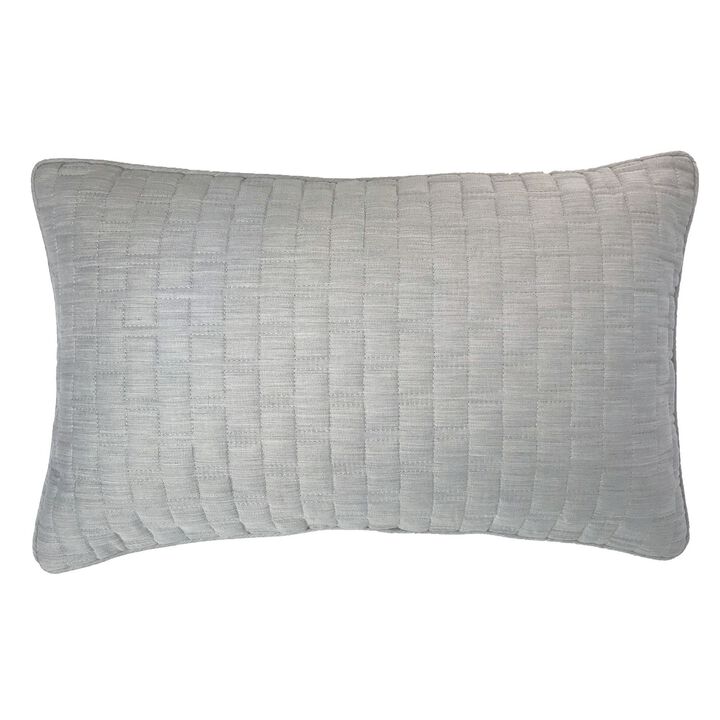 BedVoyage Melange Rayon Bamboo Cotton Quilted Decorative Pillow - (sham with pillow insert)