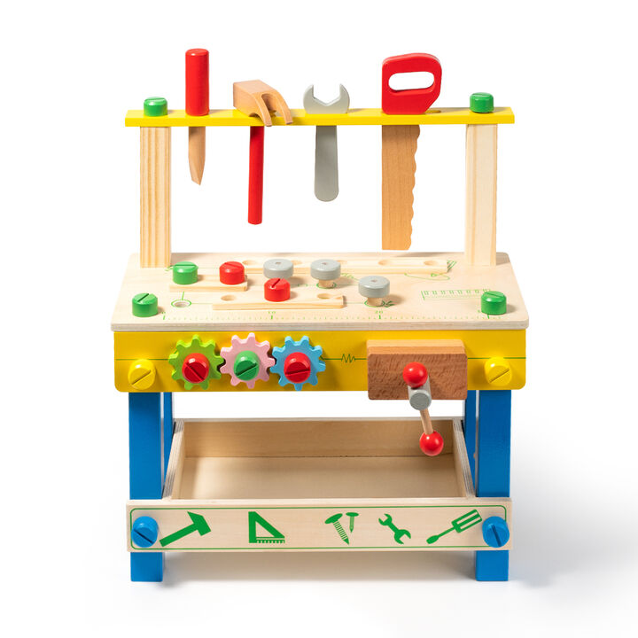 Wooden Tool Workbench Toy for Kids (8 pcs an order)
