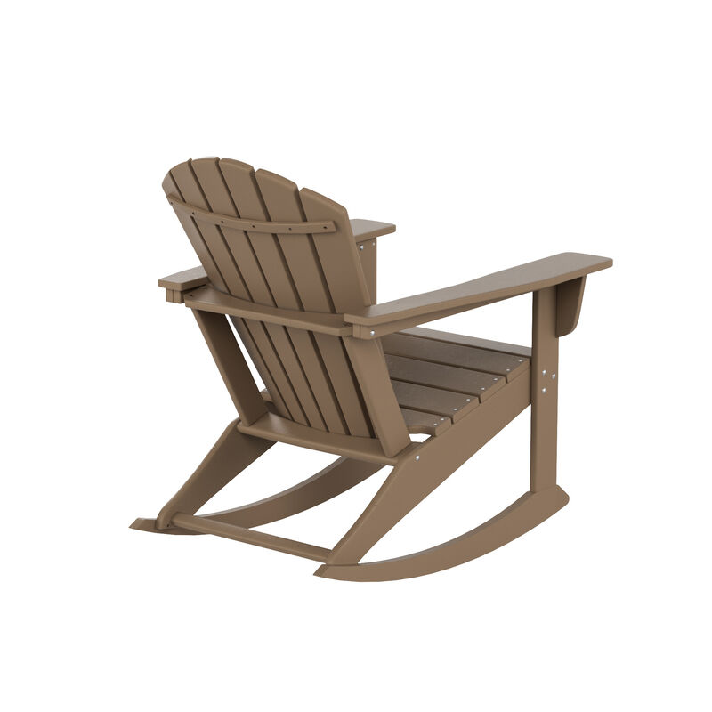 WestinTrends Outdoor Patio Adirondack Rocking Chair