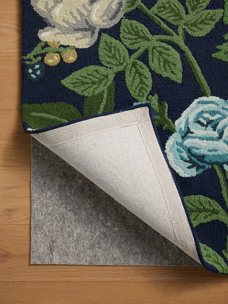 Highgrove HIG02 Navy 7'9" x 9'9" Rug by Rifle Paper Co. x Loloi image number 4