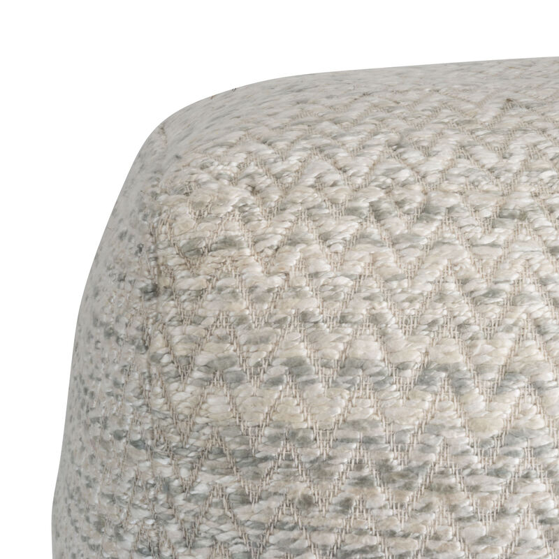 Pasargad Home Galaxy Zig-Zag Design Pouf image number 1